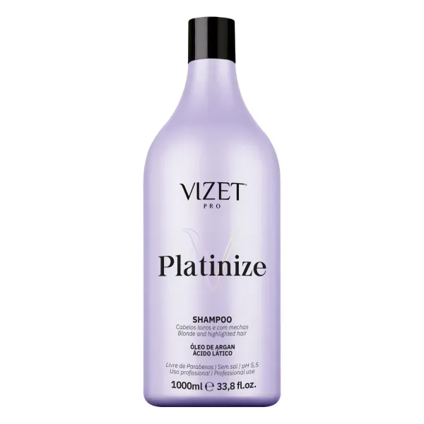 12661 - Shampoo Matizador Platinize 1L Vizet 12661 - Shampoo Matizador Platinize 1L Vizet